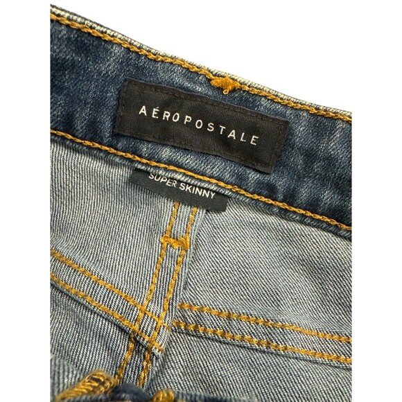 Aeropostale Super Skinny Performance Jean Mid Rise Size 27/28 Stretch Boho - Picture 8 of 9